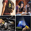 Miniatyrbild 4 av 5: Utomhus Sport Ficklampa - 2-pack Handvev Solcellsdriven LED-lampa
