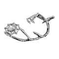 Miniatyrbilde 3 av 8: Ørebenklips Mote Elegant Edderkoppnett Sink Sink Elektroplettering Øre Wrap Crawler for Kvinner Jenter