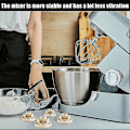 Miniatyrbillede 2 af 4: 5 stk. Mixer Fod Bund Pad Stativ Tilbehør Udskiftning Mixer Tilbehør Kompatibel Til Kitchenaid