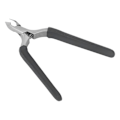 Miniatyrbild 3 av 8: Professionell nagelbandstrimmer i rostfritt stål Dead Skin Remover Inline fjäderhalkbeständig nagelbandstrimmer Svart