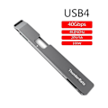 Miniatyrbilde 3 av 5: Kort USB-C til USB C-kabel [9cm 3.54inch] 40gbps for 4 Emarkchip