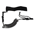 Miniatyrbilde 3 av 8: Sikkerhetsline for kajakkpadleåre - Holdbar og justerbar - Tilbehør for padlebrett - Forhindrer tap - Svart