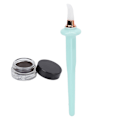 Miniatyrbillede 7 af 8: 3 stk Silikone Eyeliner Applikatorværktøj Professionelt Vandtæt Langtidsholdbar Eyeliner Guide Wand Set Cyan