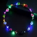 LED Blommig Hårband Krans Lysande Krans Bröllopsfest Pannband