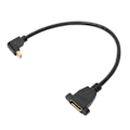 Pikkukuva 3 / 8: DP-naaras - Mini DP -uroskaapeli, lukittava kaksoisreikä, Displayport-sovitin QXGA 2560x1600 resoluution lähtöön