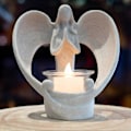 Miniatyrbillede 3 af 5: Engel Figurer Fyrfadslys Holder Zekai