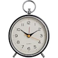 Miniatyrbild 1 av 5: Tyst Analog Väckarklocka, Morgonväckarklocka Sängbordsväckarklocka, Liten Icke-Tickande Batteridriven Väckarklocka, Reseväckarklocka med Stark Ala