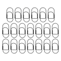 Miniatyrbillede 1 af 8: 20 stk smarte papirclips store sorte plastikbeklædte tråd Multi-purpose søde papirclips til hjemmeskolekontoret