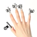 Miniatyrbillede 6 af 6: 5 stk rustfrit stål C Curve negleforlængerclips - multifunktionelt neglekunsttilbehør