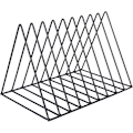 Miniatyrbild 4 av 5: Bokstöd, Metalltidningsställ, Triangulärt Skrivbordsmagasinställ 9 Fack Bokstöd Tidningsställ Organisationshållare för Skrivbord, Dokument, CD-skivor, Tidningar
