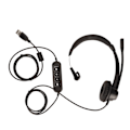 Miniatyrbilde 1 av 8: USB Business Headset Støyreduksjon Enkelsidige ørehodetelefoner Støtter samtalevolumjustering Mikrofondemping