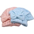 Miniatyrbillede 4 af 4: 2-pak Mikrofiber Hårtørringshætter, Superabsorberende Brusehætter, Hurtigtørrende Hår Bandana Wraps, Blød
