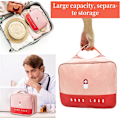 Miniatyrbillede 3 af 5: Bærbar Førstehjælpskasse - 2 stk. Medicinsk Opbevaringspose til Hjem, Rejse og Camping (Pink)