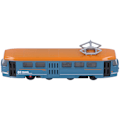 Miniatyrbillede 5 af 8: Børns legetøjsbus i legering - Simuleret træk-tilbage-busmodel - Dekoration - Fødselsdagsgave - Blå