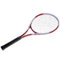 Miniatyrbilde 2 av 8: 27 tommers tennisracket, enkelt tennisracket, nybegynnerkonkurransetreningssett med bæreveske for voksne, studenter, kvinner og menn, rød