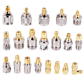 Miniatyrbilde 1 av 4: SMA til SMA BNC N F UHF Type Koblingssett RF Adapter 20 Typer, SMA Hunn til F Hann, SMA Hunn til F Hunn