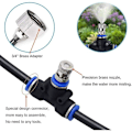 Miniatyrbillede 2 af 5: Udendørs Fogger, 20M Patio Fogger med 20 Fogger Dyser (Messing, 3/4\") Fogger til Patio Have Drivhus Vandpark Trampolin