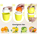 Miniatyrbillede 3 af 5: Manuel Citruspresser med Unikt Citronformet Design To Anvendelsesmåder til Forskellige Frugter (gul)