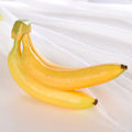 Miniatyrbillede 6 af 7: Kunstig Banan 3 Hoveder Banan Model Høj Simulering Fake Frugt Banan Model Foto Prop til hjemmefest