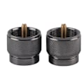 Miniatyrbilde 1 av 8: 2 stk Kassett Gass Tank Konverter Kobling Sylinder Adapter for Utendørs Camping Piknik