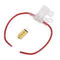 Miniatyrbillede 7 af 8: 12AWG sikringsholder transparent vandtæt med manuel reset afbryder til bil yacht RV lastbil 32V