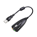 Pikkukuva 1 / 5: USB Ulkoinen Äänikortti Välitöntä Äänen Toistoa Varten USB - 3.5mm Adapteri