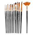 Pikkukuva 1 / 8: 12 kpl korkealaatuinen musta nylon -akvarellipiirustussivellin set