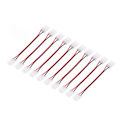 Miniatyrbillede 2 af 8: 10 stk. COB-strip lysforbindelse 2-polet PC-materiale 10 mm bredde dobbelthoved strip til strip forlængerforbindelse