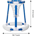 Miniatyrbilde 4 av 5: 2023 - Flytende Basketballkurvspill for Svømmebasseng | Inkluderer Kurv, 2 Baller og Pumpe, oppblåsbar Basketball