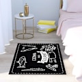 Miniatyrbilde 2 av 4: 2 Stykker Sklisikker Kjøkkenmatte Maskinvaskbar Dørmatte Kjøkkengulvmatte (Sortaktig) 40*60+40*120cm