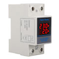 Miniatyrbild 2 av 8: Spänningsströmmätare Din-skena Dubbel display Monitor Enfas Hushåll med transformator AC50‑500V 0‑63A