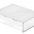 Miniatyrbillede 8 af 8: Underdesk Skuffeboks Plast Transparent Pladsbesparende Slide Out Under Table Opbevaringskasse til Kontor Klasseværelse Transparent M