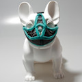 Miniatyrbillede 2 af 5: Justerbar åndbar net hundemundkurv til fransk bulldog og mops XL grøn