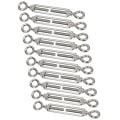 Miniatyrbillede 4 af 8: 10 stk Øje- og øjenspænde wirestrammersi Rustfrit stål rebstrammer M6