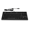 Miniatyrbillede 7 af 8: Mekanisk tastatur 87 taster rød switch ergonomisk fleksibel hurtig respons kablet tastatur til pc computer bærbar sort
