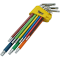 Miniatyrbilde 1 av 5: 9 ekstra lange fargekodede Torx-nøkler