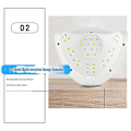Miniatyrbilde 4 av 5: Sun X5 Plus LED Lampe 80 Watt Negletørker LCD-Skjerm 36 LED Negletørkerlampe for Herding av Gel Polish Bilsensor Timer Neglemanikyr EU Plugg