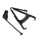 Miniatyrbillede 7 af 8: Kropsmålingsenhed Sort 150 cm/60 tommer Caliper Måling Supplies for Fitness tabe sig (Tommer Fett Caliper 150cm/60in Taljemål)