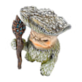 Miniatyrbild 6 av 8: Fe älva svamp monsterharts i gotisk stil utsökt levande detaljerad utomhusträdgårdsstaty för gräsmatta gård balkong B