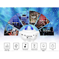 Miniatyrbillede 2 af 3: Bluetooth Stjerne LED Projektor Lampe med Sky Simulation og 12 Musikmuligheder