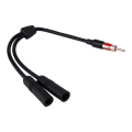 Miniatyrbillede 1 af 8: Bil Auto Radio Antenne Stereo 2 Kvinde til 1 Han Splitter forlængerkabel ledning