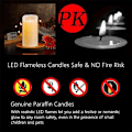 Miniatyrbilde 5 av 5: LED-lys, flimrende flammeløse lys, oppladbart lys, 12,5 cm
