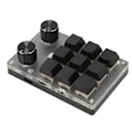 Miniatyrbillede 6 af 8: Minitastatur Knop Design Rød Switch Dual Mode Plug and Play Mekanisk programmerbart tastatur til gaming Office Media 9 taster med 2 knapper