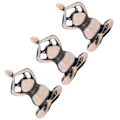 Miniatyrbillede 3 af 8: 3 stk. frø broche håndlavet mode sød tegneserie dyr badge tøj tilbehør hvid