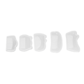 Miniatyrbillede 3 af 8: 5 stk. Kam Siliciumforme Elastiske Bløde Transparente Dekoration Siliciumforme til Fremstilling af Kamme DIY Håndværk