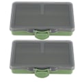 Miniatyrbillede 6 af 8: 2 stk. fiskekrog agn gadget boks mini PP opbevaringsboks etui til fiskegrej tilbehør 1 rum