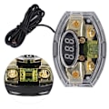 Miniatyrbilde 8 av 8: 1 inn 1 ut bilsikringholderboks digital spenningsdisplay 4/6/8GA med 100A sikring for bil yacht stereo lyd