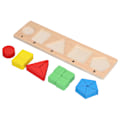 Miniatyrbild 7 av 8: Trä Geometrisk Pussel Formigenkänning Leksak Montessori Matchningsspel Pedagogisk Barnleksak Geometrisk Formigenkänning Bräda Typ C