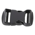 Miniatyrbilde 6 av 8: 5 stk hurtigspenne plast dobbel justerbar stroppspenner erstatning DIY Craft for ryggsekk SvartFor 25mm bredde stropp