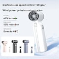 Miniatyrbilde 4 av 5: Håndholdt Turbo Jet Vifte Skrivebordsvifte 110000RPM Oppladbar Mørkeblå